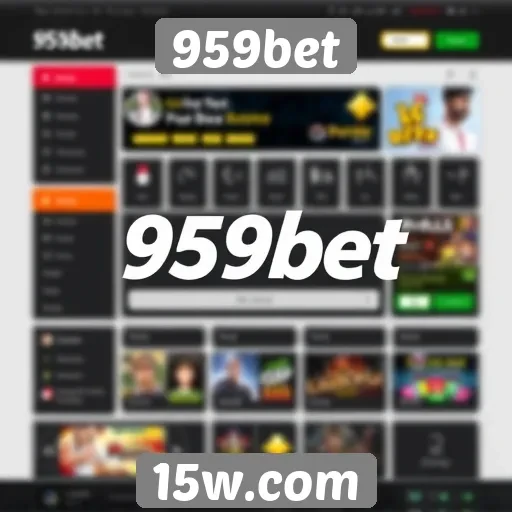 Interface e usabilidade do site 959bet para jogadores